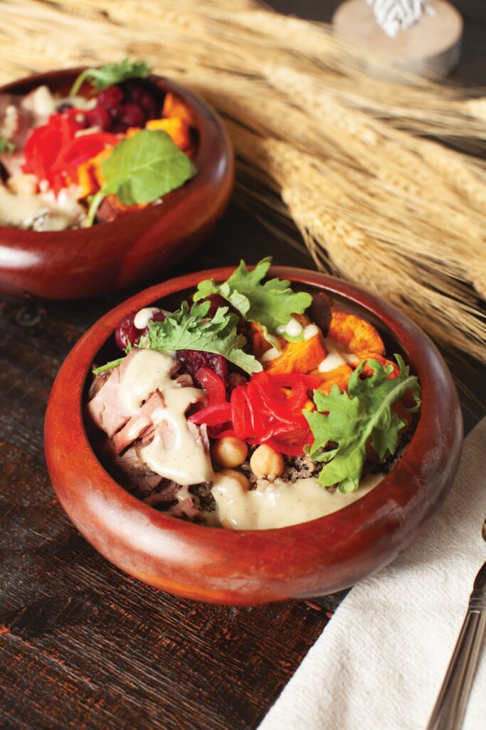 Buddha Bowl with Lemon Tahini Dressing