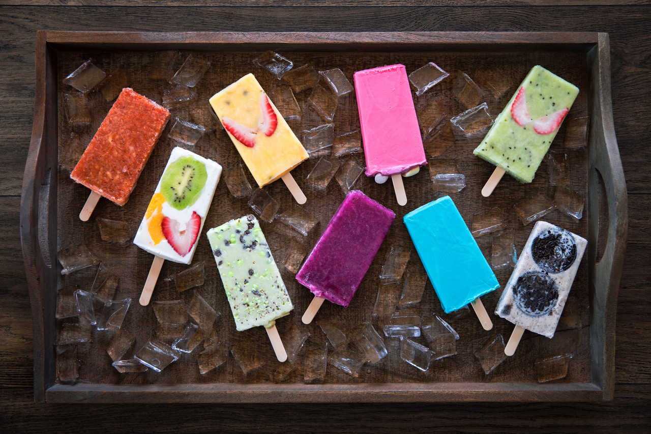 Paleta options can vary from a milk base to a water base; from fruit and vegetable mix-ins to cookie bits. Photo credit: Ari Nordhagen