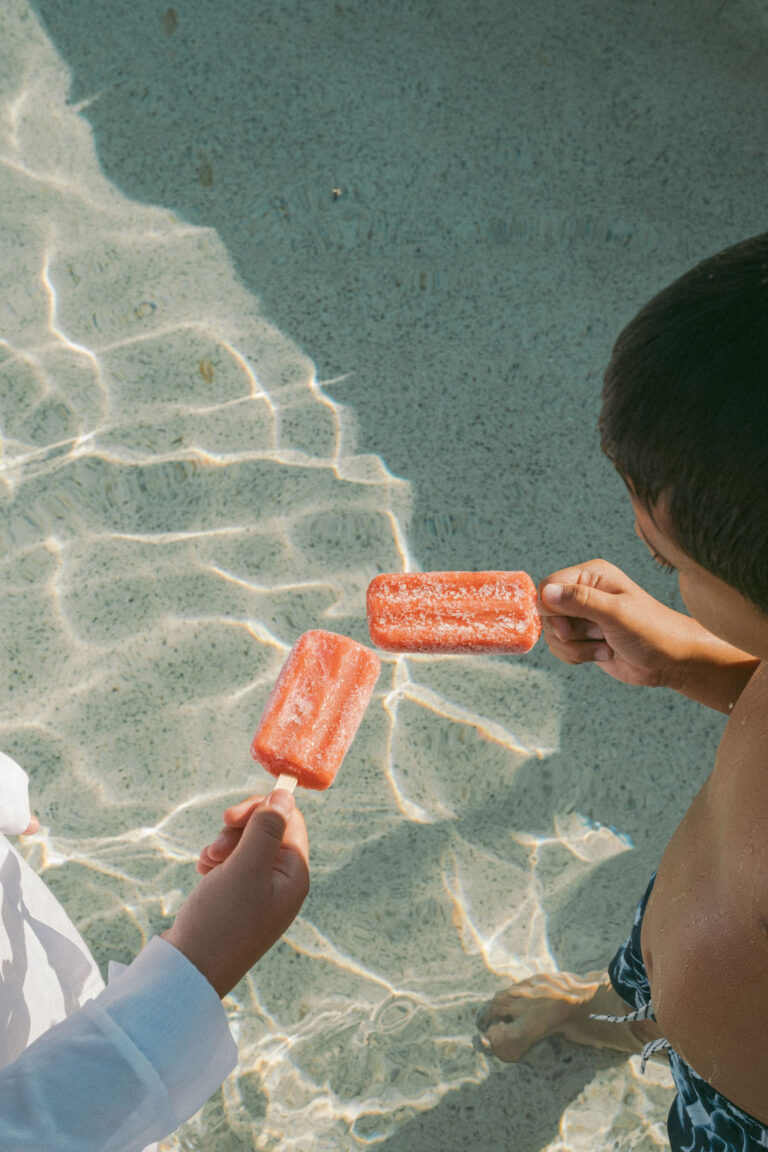 A paleta break at the infinity pool at the McPrice Myers hilltop guest house. Photo credit: Richard Fusillo