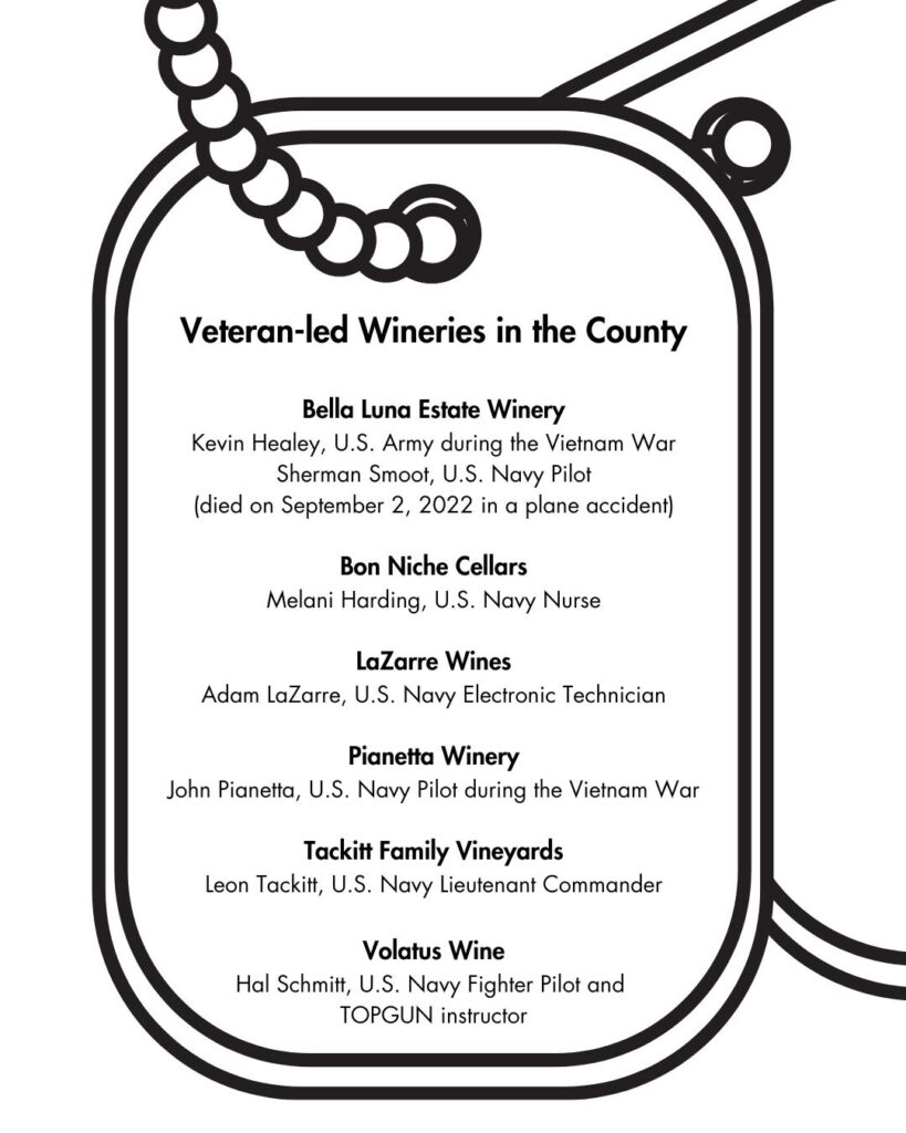 Veteran-led Wineries in the County