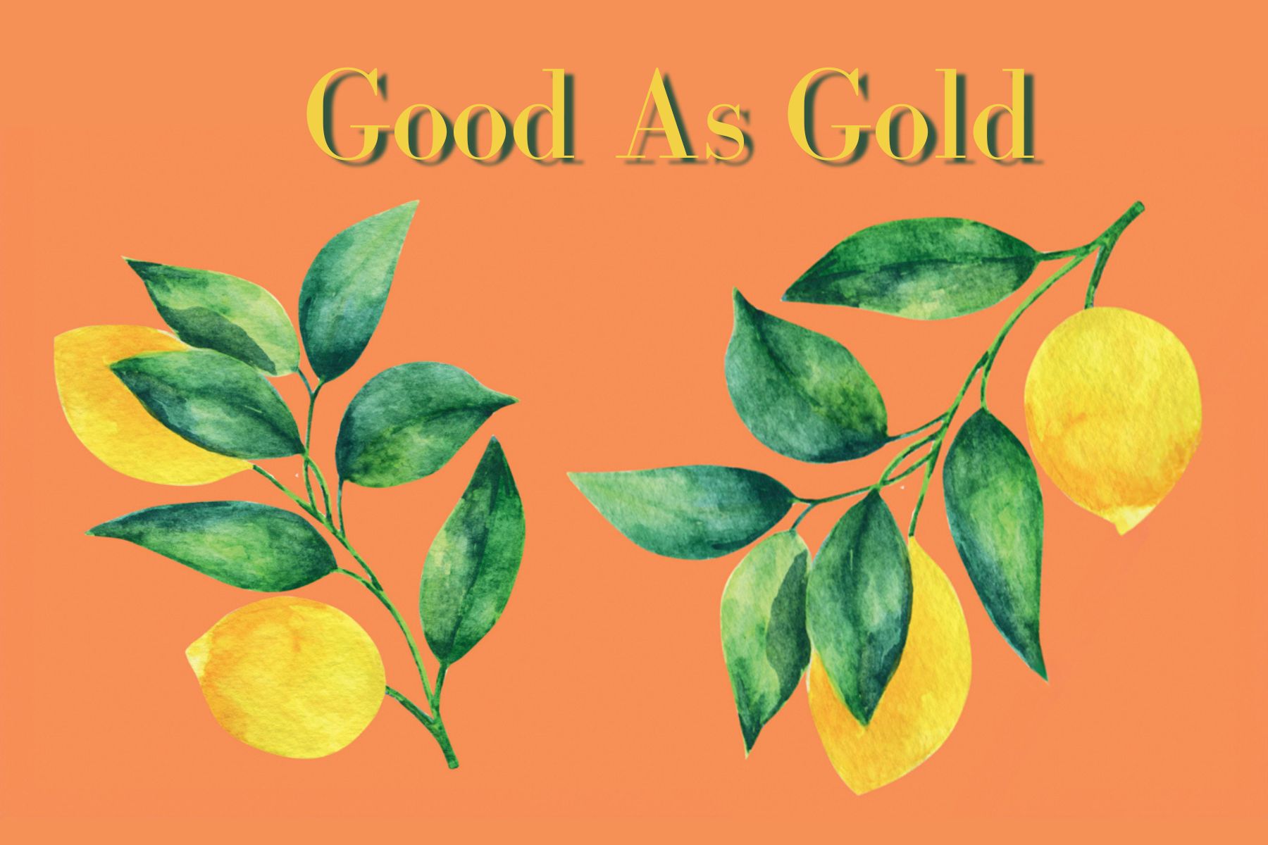 Good as Gold, illustration of lemons