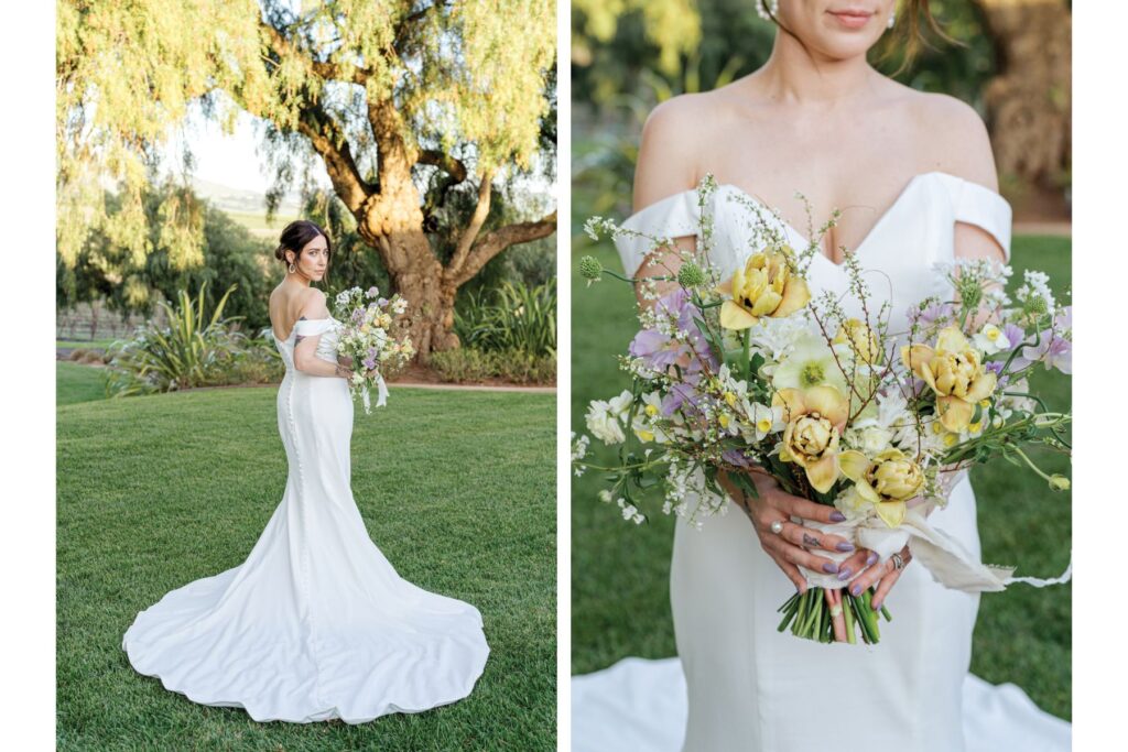 Woman in wedding dress