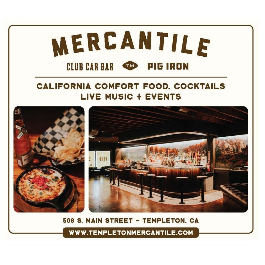 Mercantile Club Car Bar Templeton Ad