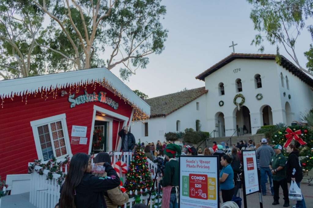 Santa's House in Mission Plaza