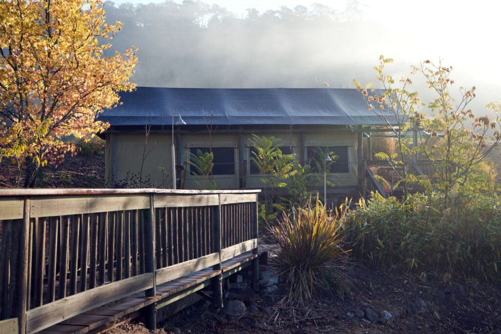 Photo of a tent lodge