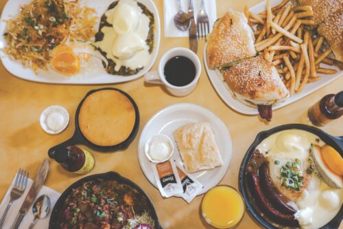 Creole food on table