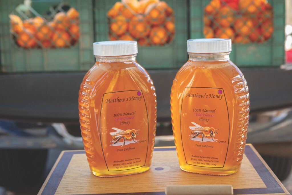 Photo of honey bottles