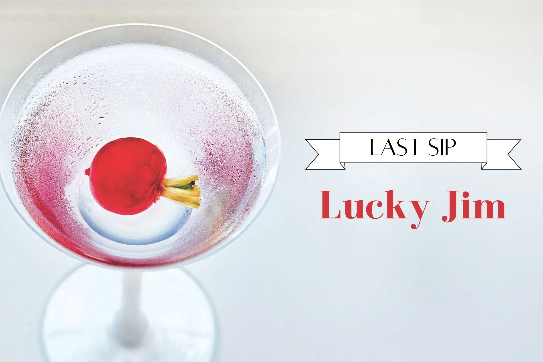 Lucky Jim Cocktail - Last Sip