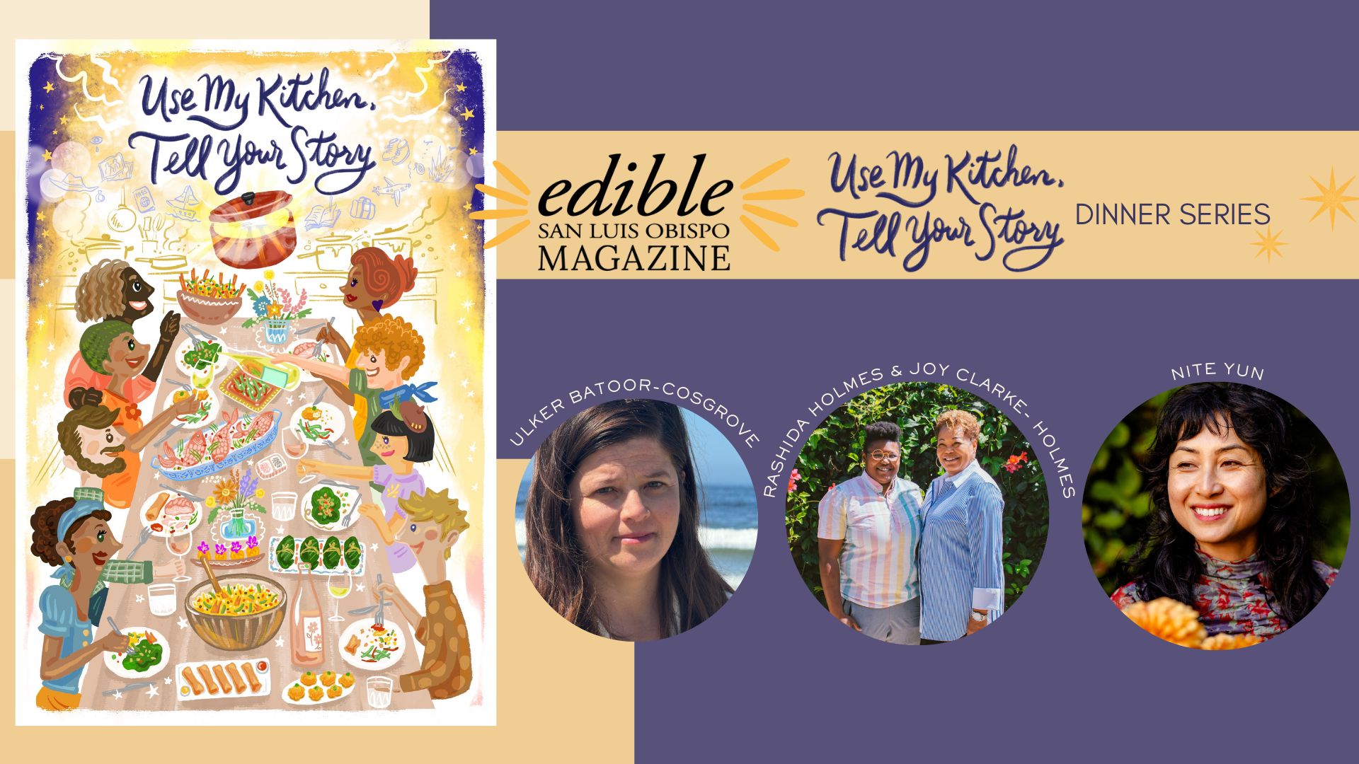Edible San Luis Obispo Use My Kitchen Tell Your Story Event Graphic