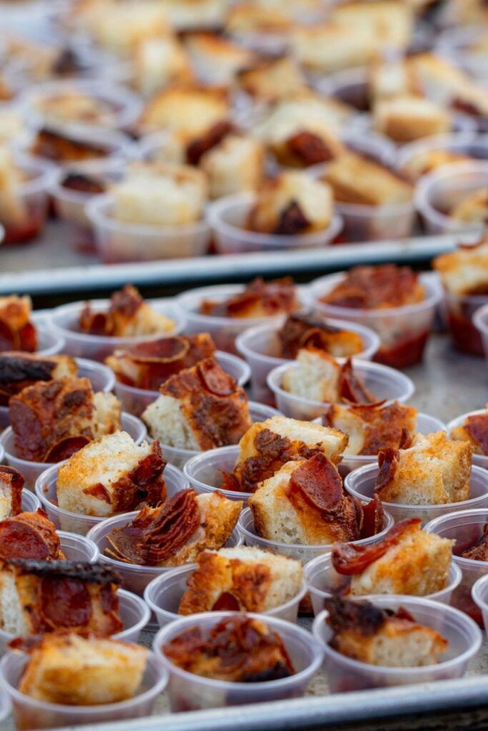 Benny's Pizza Palace and Social Club from San Luis Obispo offered bites of their Detroit-style pizza