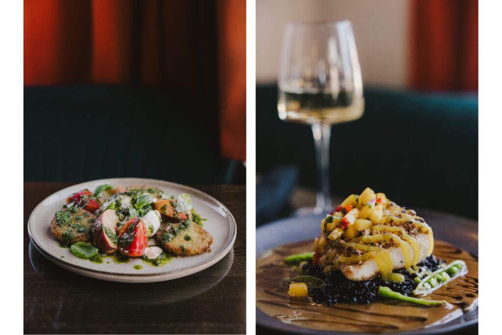 Two photos of Pono Pacific Kitchen dishes