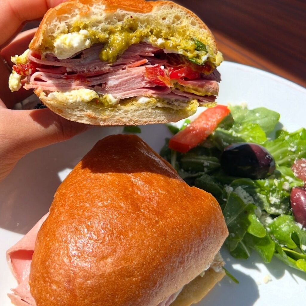 Photo of sandwich from Luca's Deli and Wine