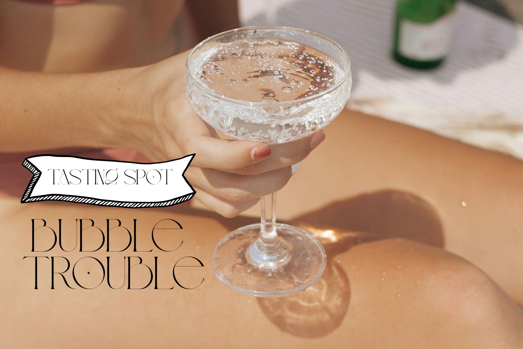 Tasting Spot Bubble Trouble - Photo of person holding drink