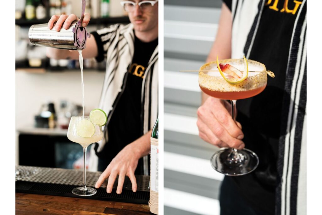 Eric Hunter has developed a full cocktail program to pair with food offerings.