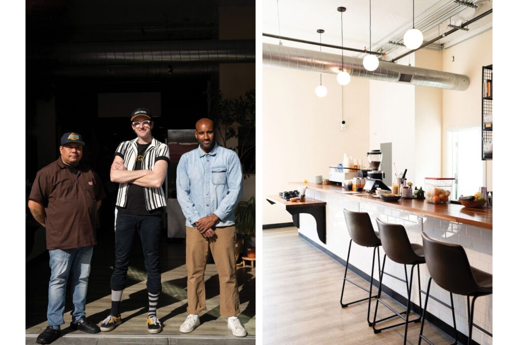 Owners of Twenty South and the space of the business.