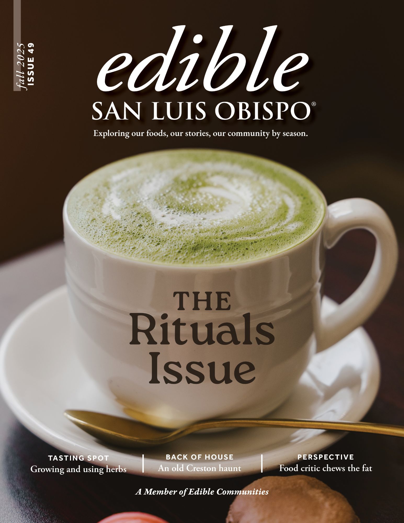 Edible San Luis Obispo Fall Cover - The Rituals Issue