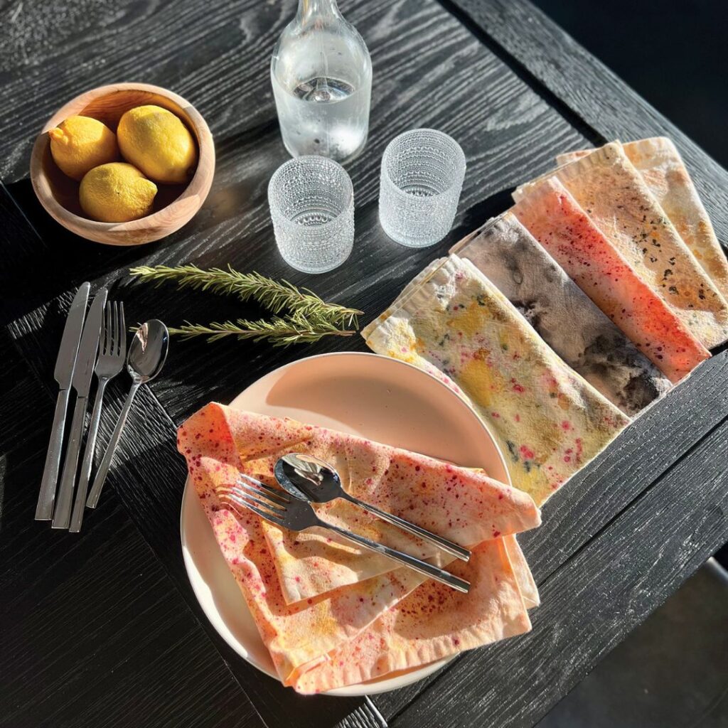 Couleur de la vie’s Naturally Dyed Napkins
