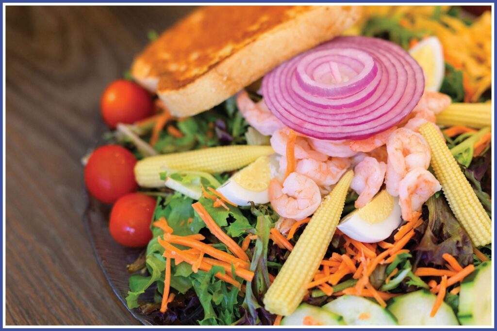 The shrimp louie salad.