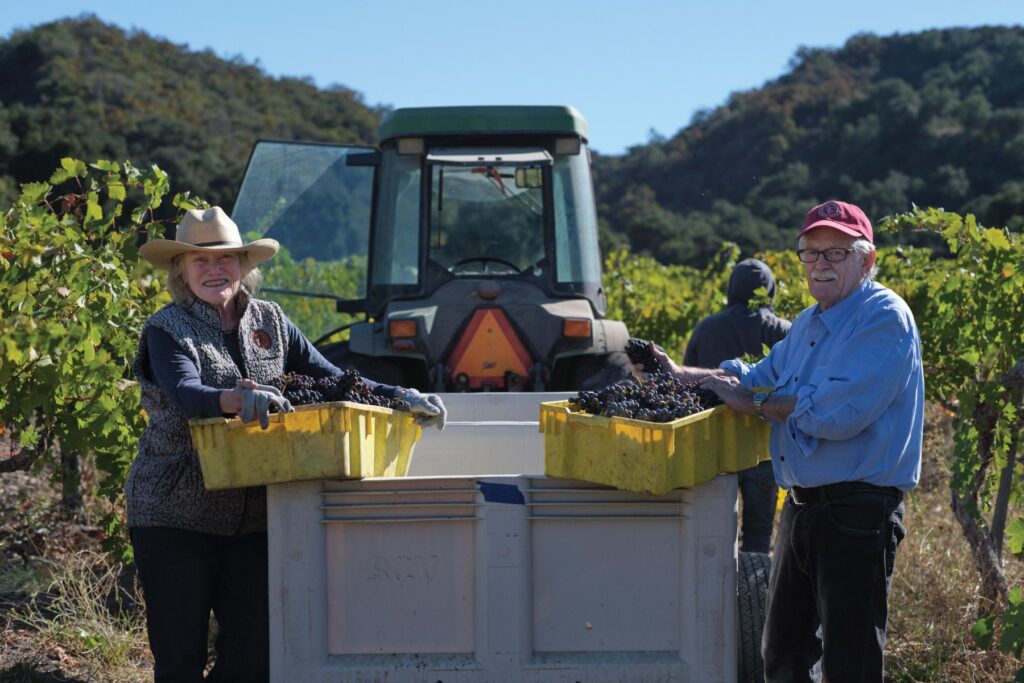 Saucelito Canyon Vineyard founders Nancy and Bill Greenough. Photo courtesy of Saucelito Canyon Vineyard.