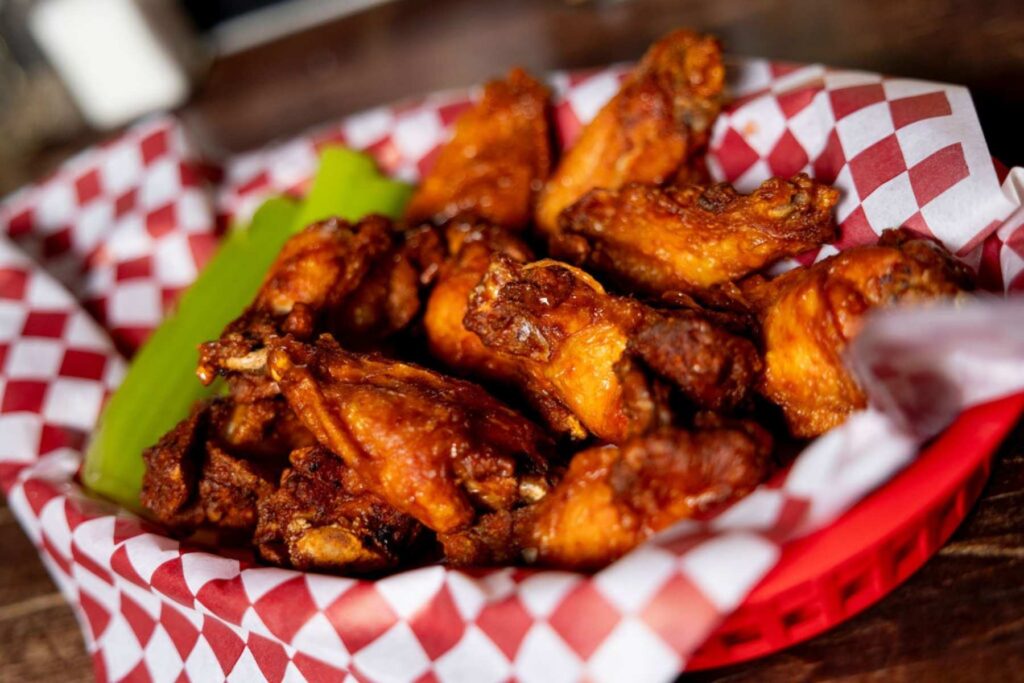 ‘For the GD Fam’ items are also served. Pictured here are Buffalo wings.