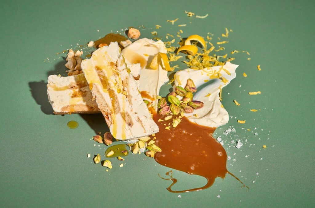 Lemon Olive Oil Ice Box Cake with Honey-Mascarpone Cream